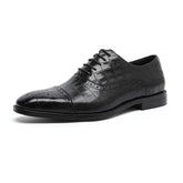 Business fashion oxford formal leather soft walking style dress shoes for men - Fashionner